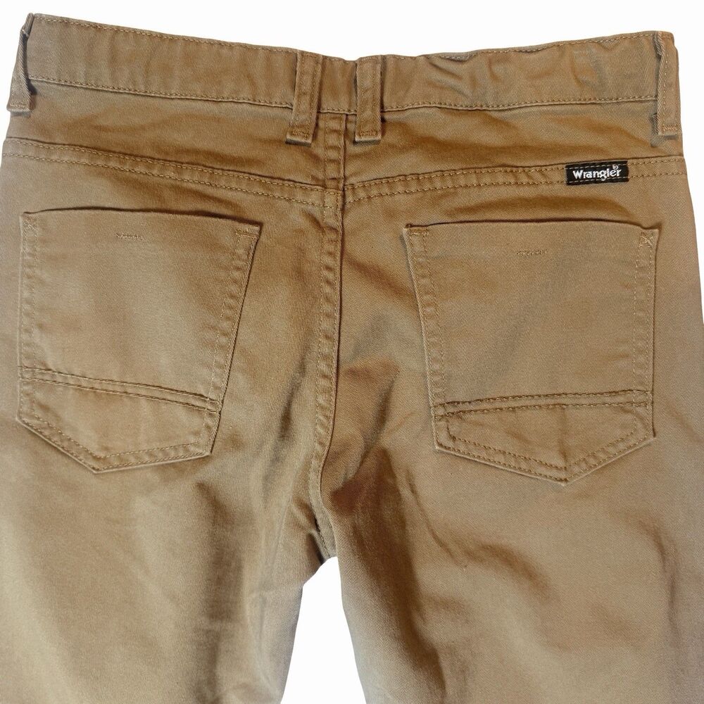 Wrangler Boys Khaki Straight Fit Pants 12 HUSKY